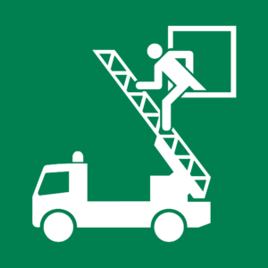 Rettungszeichen (ISO 7010) E017 "Rettungsausstieg"