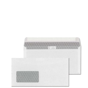 Kuvert C6/5 mit Fenster links und Haftstreifen, 80 g/m²