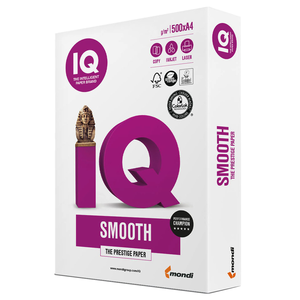 Kopierpapier "IQ Selection Smooth", A4, 80 g/m², weiß 1 Kopierpapier "IQ Selection Smooth", A4, 80 g/m², weiß