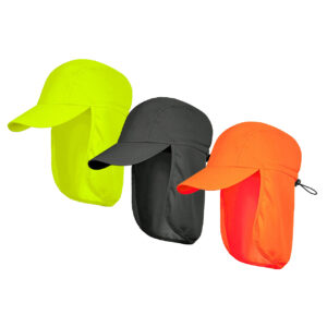UV-Schutz-Kappe mit Nackentuch und Gummizug