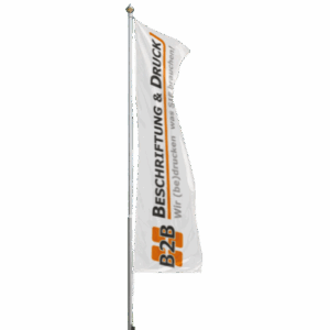 Knatterfahne individuell, 100x400 cm