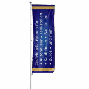 Knatterfahne individuell, 100x300 cm