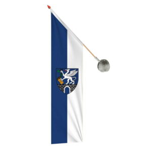 Schrägfahne Gemeinde, Polyester 155 g/m², 80x200 cm