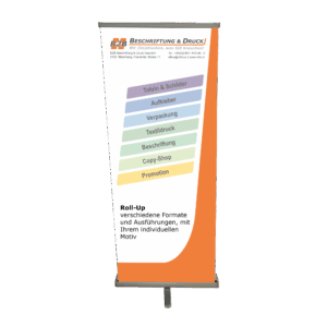 Roll-Up, individueller 4c-Druck