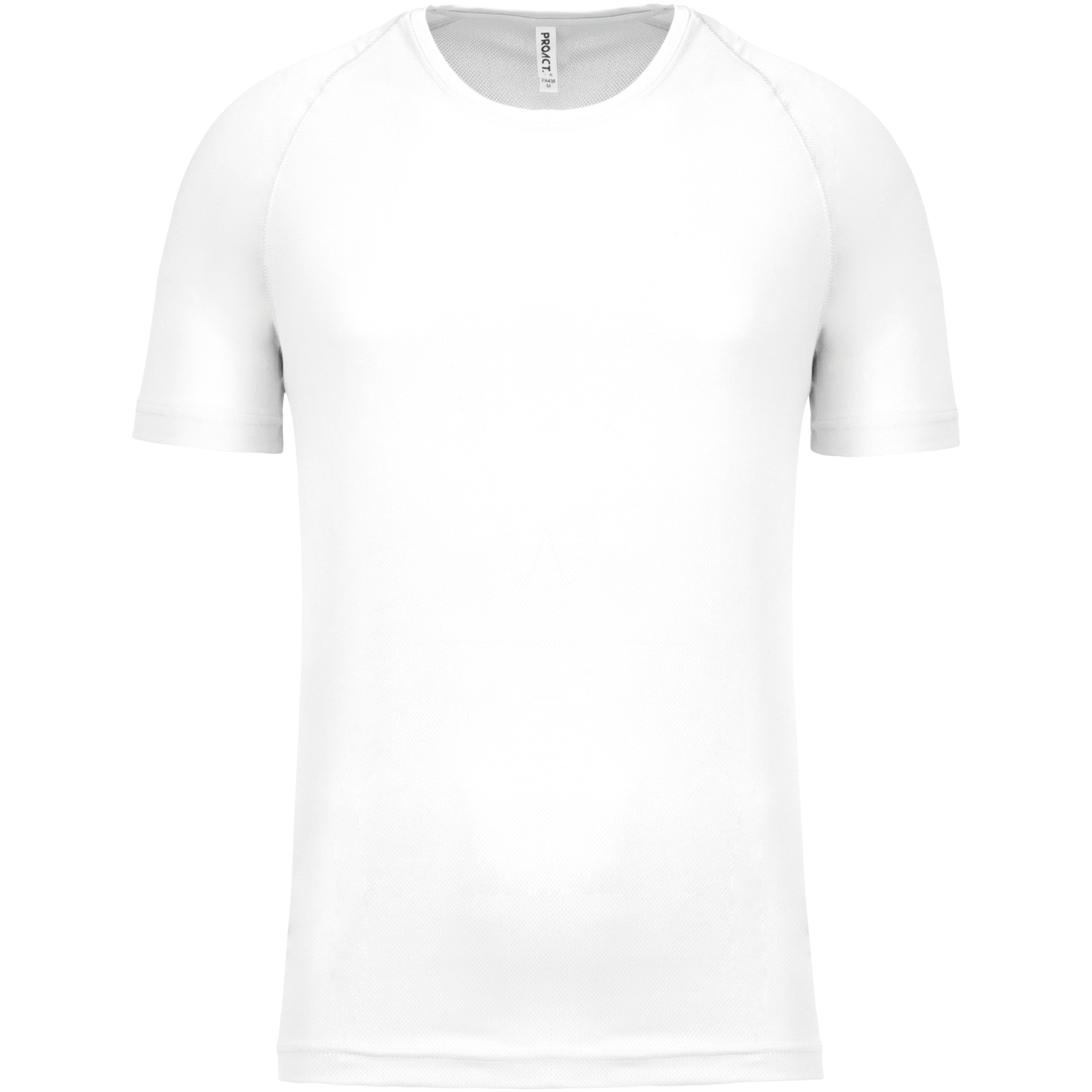 T-Shirt, 100% Polyester 140 g/m², weiß, individuell bedruckt 1 T-Shirt, 100% Polyester 140 g/m², weiß, individuell bedruckt