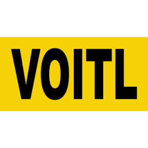 Folienschnit "VOITL"; SK-PVC, 330x165 mm (gelb, schwarz)