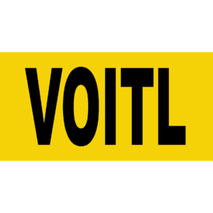 Folienschnit "VOITL"; SK PVC 470x240 mm, gelb schwarz