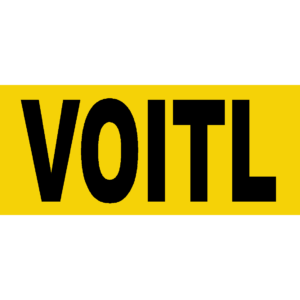 Folienschnitt "VOITL +Adresse"; SK PVC 300x130 mm, gelb schwarz