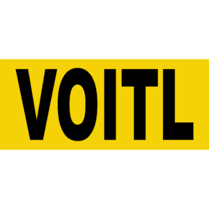 Folienschnitt "VOITL"; SK-PVC, 600x260 mm (gelb, schwarz)