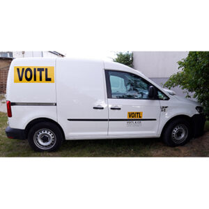 Autobeschriftung "VOITL"; VW Caddy, weiß