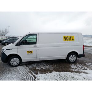 Autobeschriftung "VOITL"; VW Transporter, weiß